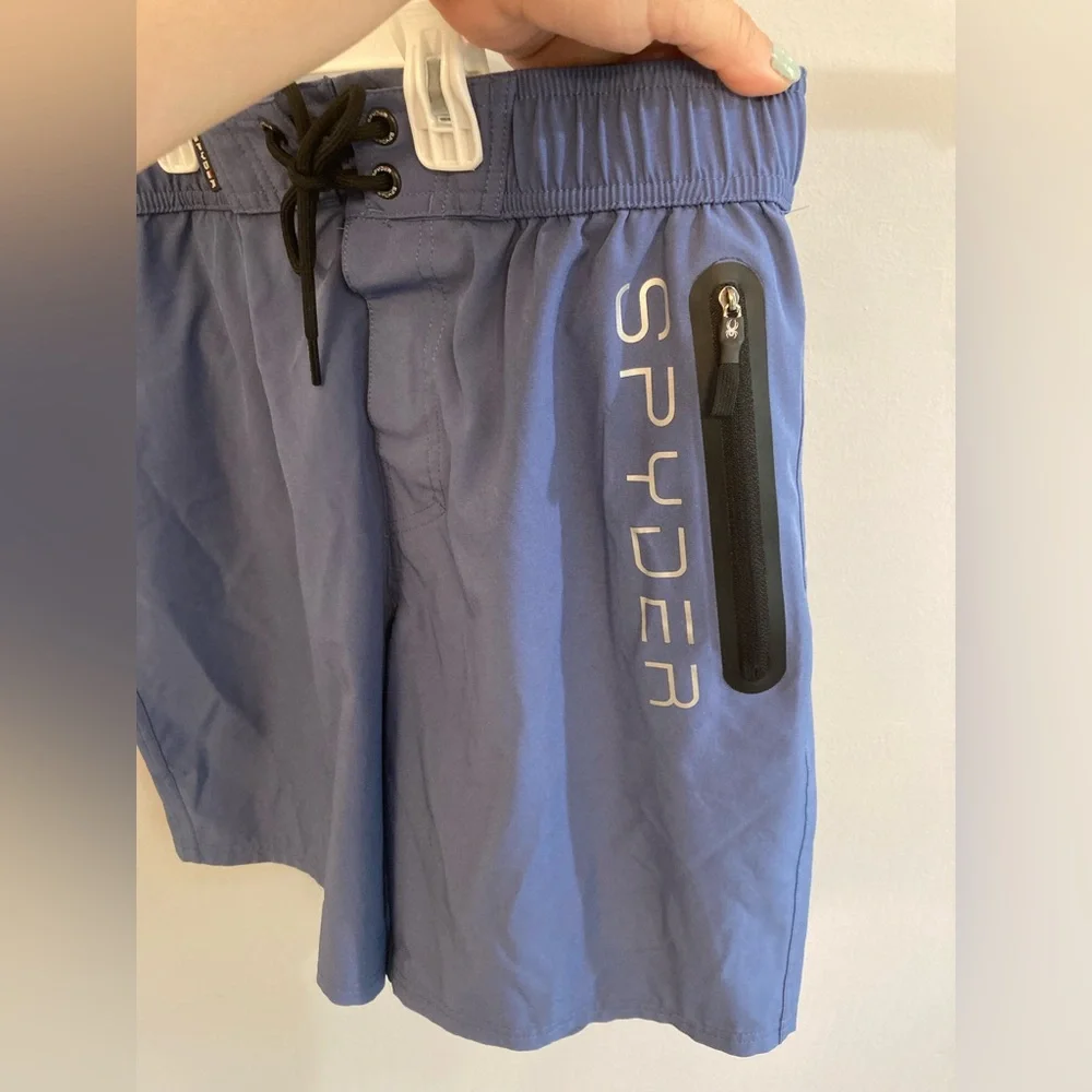 Spyder swim trunks size medium blue
